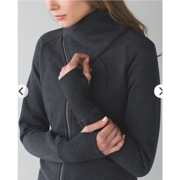 Lululemon Cozy Cuddle Up Jacket Heathered Black / Black - Picture 4 of 14